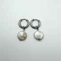 Coin Pearl Gabby Hoops