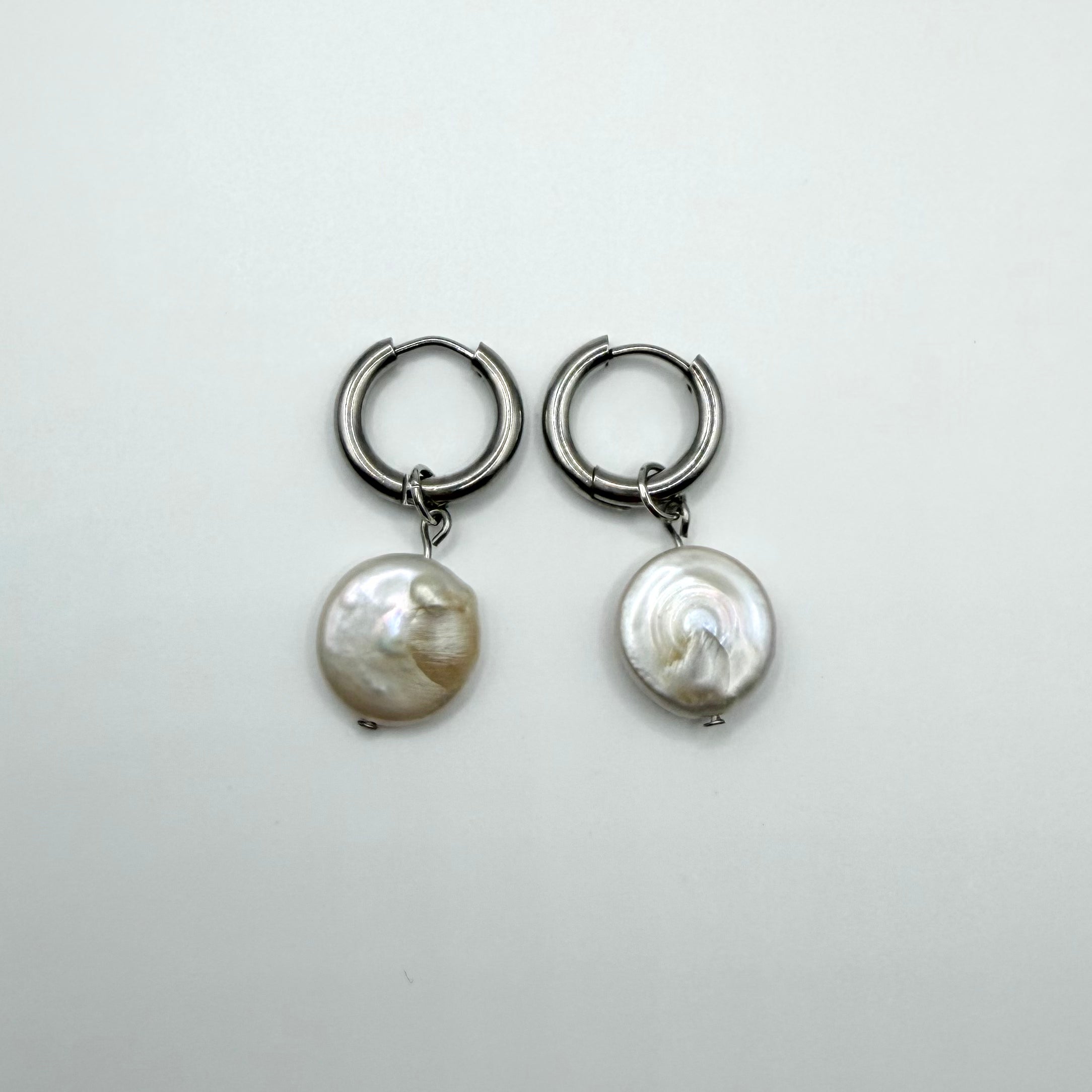 Coin Pearl Gabby Hoops